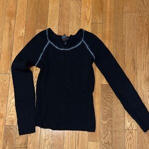Buffalo David Bitton Black and Gray Sweater